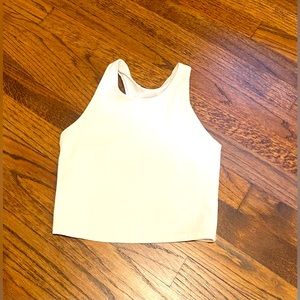 Athleta Girl White Sports Bra size 8/10